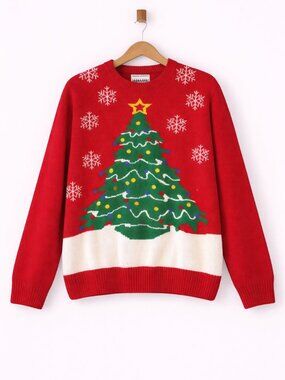 Christmas Tree‎ Ugly Holiday Sweater Womens Large